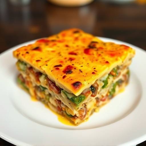 A plate of delicious bobotie, a traditional South African dish