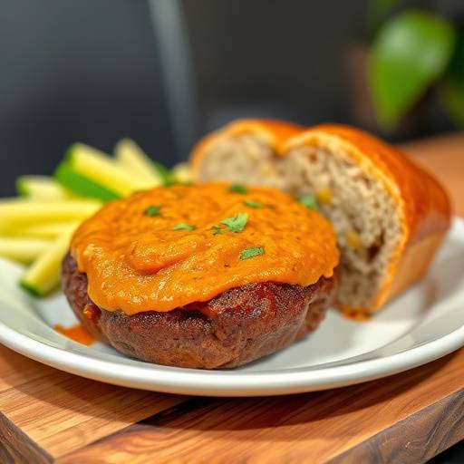 A quarter loaf of Bunny Chow filled with curry.
