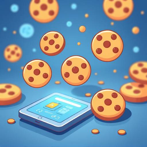 Illustration of cookies representing digital tracking
