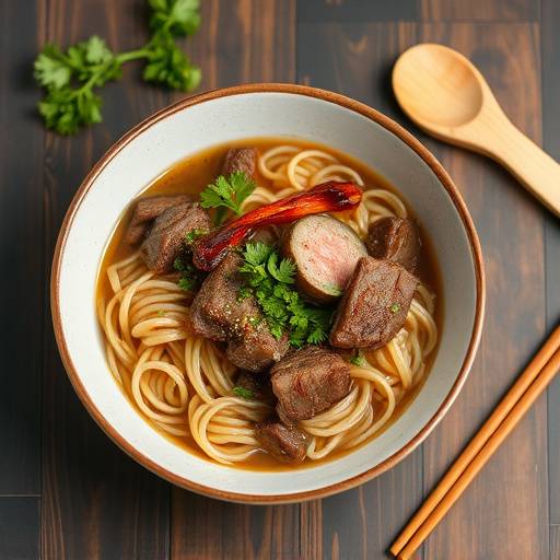 Image of a simple Beef and Noodle Bowl