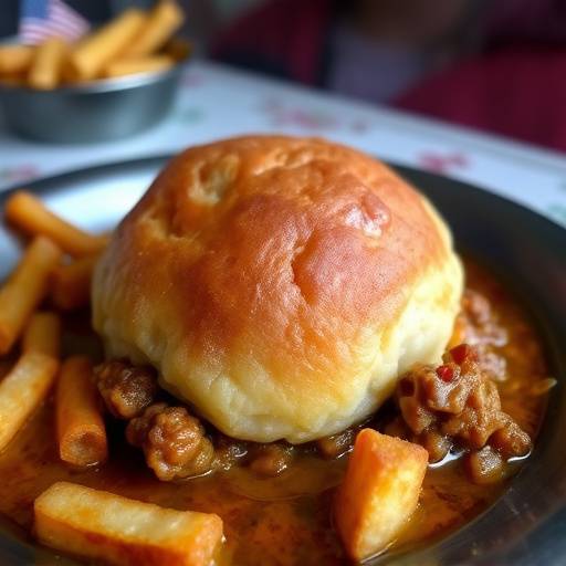Image of Vetkoek with Mince Filling